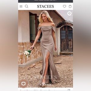 BRAND NEW WITH TAGS!!! Bridesmaid Dress in the color Taupe